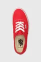 κόκκινο Πάνινα παπούτσια Vans Authentic
