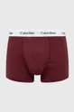 burgundské Boxerky Calvin Klein Underwear 3-pak