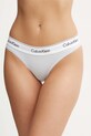 Calvin Klein Underwear stringi niebieski 0000F3786E