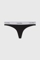 Calvin Klein Underwear stringi dzianina czarny 0000F3786E