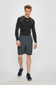 Under Armour - Pánske tričko HeatGear® Armour Long Sleeve Compression Shirt 1257471 čierna