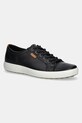 Kožené sneakers boty Ecco Soft 7 Men Black Droid nízký černá 43000401001