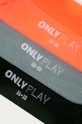 Only Play - Короткие носки (3-pack) чёрный