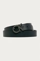 Calvin Klein Jeans - Kožený opasok tmavomodrá K50K502119