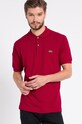 Lacoste - Pánske polo tričko jednofarebný burgundské L1212.476