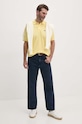 Lacoste polo bawełniane L1212 żółty AW25