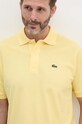 Lacoste polo de bumbac galben L1212