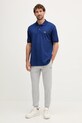 Lacoste polo bawełniane L1212 granatowy AW25