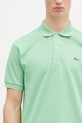 Bavlněné polo tričko Lacoste zelená L1212