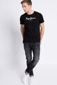Pepe Jeans - Pánske tričko PM500465 čierna AA00