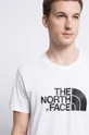 λευκό Βαμβακερό μπλουζάκι The North Face Easy