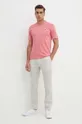 Lacoste t-shirt różowy