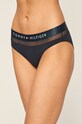 Tommy Hilfiger - Σλιπ πλεκτό ύφασμα σκούρο μπλε UW0UW00022