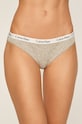 Calvin Klein Underwear - Bugyi (3 db) sima szürke 000QD3588E