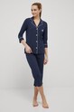 Lauren Ralph Lauren piżama bawełniana wzorzyste granatowy I819702