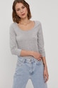 Blúzka Vero Moda s elastanom sivá 10152908