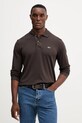 Lacoste longsleeve bawełniany bawełna brązowy L1312