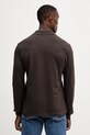 Odzież Lacoste longsleeve bawełniany L1312 brązowy