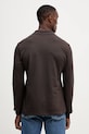 Odjeća Pamučna majica dugih rukava Lacoste L1312 smeđa