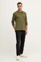 Lacoste longsleeve bawełniany L1312 zielony AW25