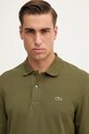 Lacoste longsleeve bawełniany zielony L1312