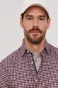 Selected Homme - Košeľa káro burgundské 16058640