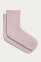 pastelově růžová Pieces - Ponožky Dámský