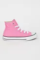 ροζ Converse - Πάνινα παπούτσια για παιδιά Για κορίτσια