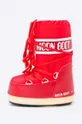 Moon Boot - Μπότες χιονιού dziecięce Nylon Rosso  Πάνω μέρος: Συνθετικό ύφασμα, Υφαντικό υλικό Εσωτερικό: Υφαντικό υλικό Σόλα: Συνθετικό ύφασμα