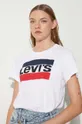 Levi's - Тениска The Perfect Tee Sportswear 17369.0297 бял