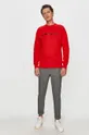 Calvin Klein Jeans - Бавовняна кофта червоний