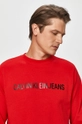 piros Calvin Klein Jeans - Pamut melegítőfelső