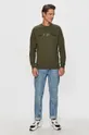 Calvin Klein Jeans - Бавовняна кофта зелений