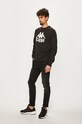 Kappa - Mikina Sertum 703797 čierna AW20