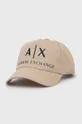 бежевый Хлопковая шапка Armani Exchange Мужской