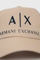 Хлопковая шапка Armani Exchange 954039.CC513 бежевый AA00