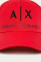 Čiapka Armani Exchange červená