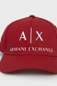 Čepice Armani Exchange 954039.CC513 burgundské AA00