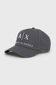 Armani Exchange sapka aplikációval szürke 954039.CC513