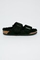 Birkenstock - Kapcie Arizona Fur czarny 752663