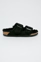 Birkenstock papuci de casă Arizona Fur negru 752663