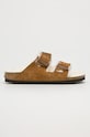 Semišové papuče Birkenstock Arizona hnedá 1001135