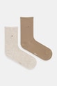 Tommy Hilfiger șosete 2-pack sosete lungi bej 371221.