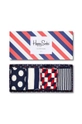 барвистий Happy Socks - Шкарпетки Stripe Gift Box (4-pak) Жіночий