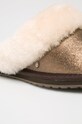 Încălțăminte Emu Australia - Papuci de casa Jolie Metallic Chocolate W11485 maro