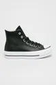 black Converse leather trainers Women’s
