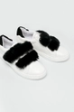 Public Desire - Pantofi MARISE.BLACKFUR alb AW18