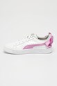 Fete Puma - Pantofi copii Basket Bow Patent 367622 367622 alb