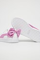 Puma - Pantofi copii Basket Bow Patent 367622 367622 alb