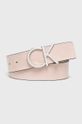 pastelově růžová Calvin Klein - Kožený pásek Dámský